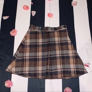 Urban Outfitters plaid A-line mini skirt